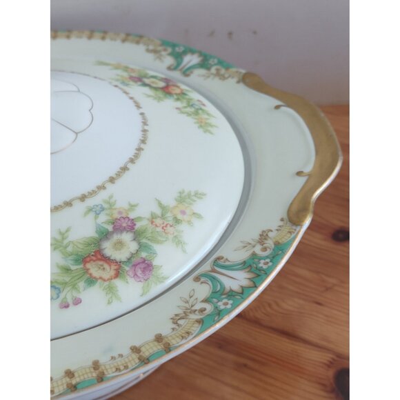 Vintage Ransom Japan Lidded Vegetable/Soup Tureen 1950's 10 1/2 in x 9 1/4 in - Picture 4 of 16